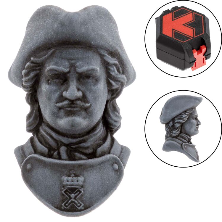 Бусина темлячная Kristal Pyotr I Silver (полимер)