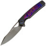 Нож Kizer Ara DLC сталь CruWear рукоять Titanium/Timascus
