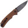 Нож CIVIVI Brazen сталь Damascus рукоять Brown Micarta (C2102DS-1)