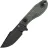 Нож Tenable Tiny Dancer blackwash сталь D2 рукоять Green Micarta