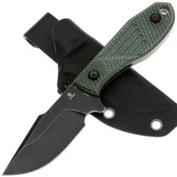 Нож Tenable Tiny Dancer blackwash сталь D2 рукоять Green Micarta