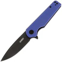 Нож Kubey Wolverine blackwash сталь D2 рукоять Blue G10