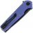 Нож Kubey Wolverine blackwash сталь D2 рукоять Blue G10