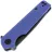 Нож Kubey Wolverine blackwash сталь D2 рукоять Blue G10