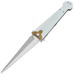 Нож Daggerr Cinquedea satin сталь VG-10 рукоять White G10