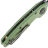 Нож Vosteed Ankylo blackwash сталь 154CM рукоять Green Aluminum