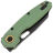 Нож Vosteed Ankylo blackwash сталь 154CM рукоять Green Aluminum