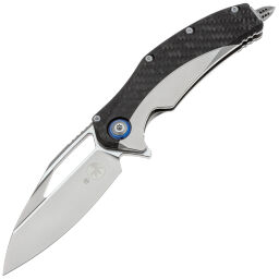 Нож Microtech Matrix beadblast сталь M390 рукоять Titanium/Carbon Fiber (165C-7CFTI)