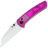 Нож Kansept Main Street stonewash сталь 154CM рукоять Purple Acrylic