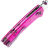 Нож Kansept Main Street stonewash сталь 154CM рукоять Purple Acrylic