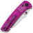Нож Kansept Main Street stonewash сталь 154CM рукоять Purple Acrylic