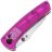 Нож Kansept Main Street stonewash сталь 154CM рукоять Purple Acrylic