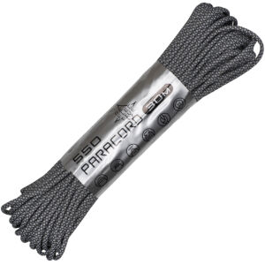 Паракорд CORD 550 световозвращающий SuperReflective Black snake 30м 