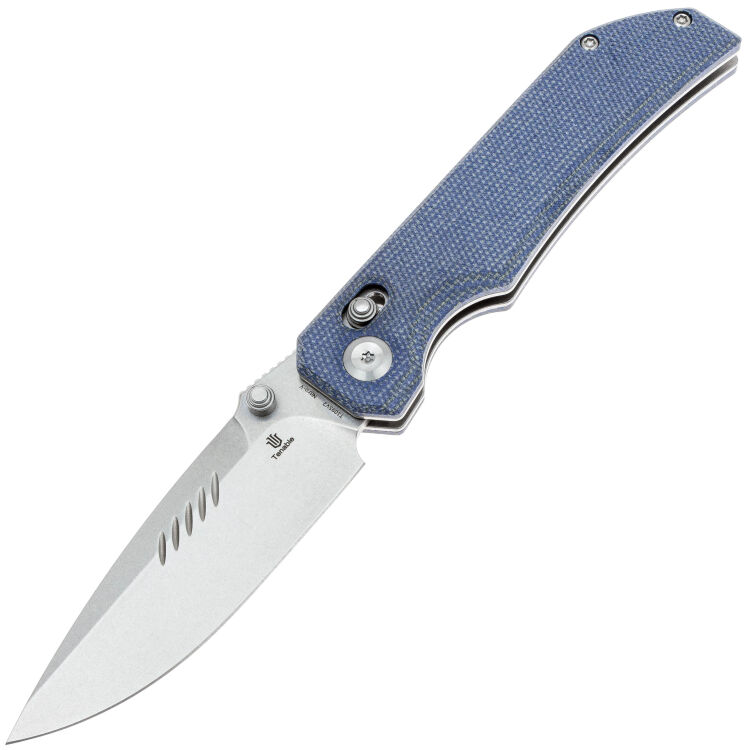 Нож Tenable Eaglestrike stonewash сталь NItro-V рукоять Blue Micarta