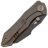 Нож WE Knife High-Fin blackwash сталь CPM-20CV рукоять Bronze Titanium (WE22005-2)