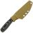 Нож UralEDC ТузЪ Боуи сталь M390 рукоять Black/Green G10