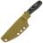 Нож UralEDC ТузЪ Боуи сталь M390 рукоять Black/Green G10