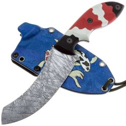 Нож Волчий Век Кондрат-12 Custom сталь 95Х18 WA рукоять Black/Red/White G10