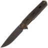 Нож WE Knife Navo blackwash сталь CPM-20CV рукоять Bronze/Black Ti (WE22026-3)