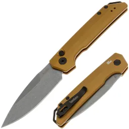 Нож Kershaw Launch Iridium stonewash сталь MagnaCut рукоять Bronze Aluminium (7038BRZ)