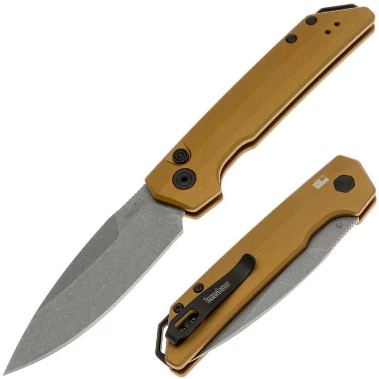 Нож Kershaw Launch Iridium stonewash сталь MagnaCut рукоять Bronze Aluminium (7038BRZ)