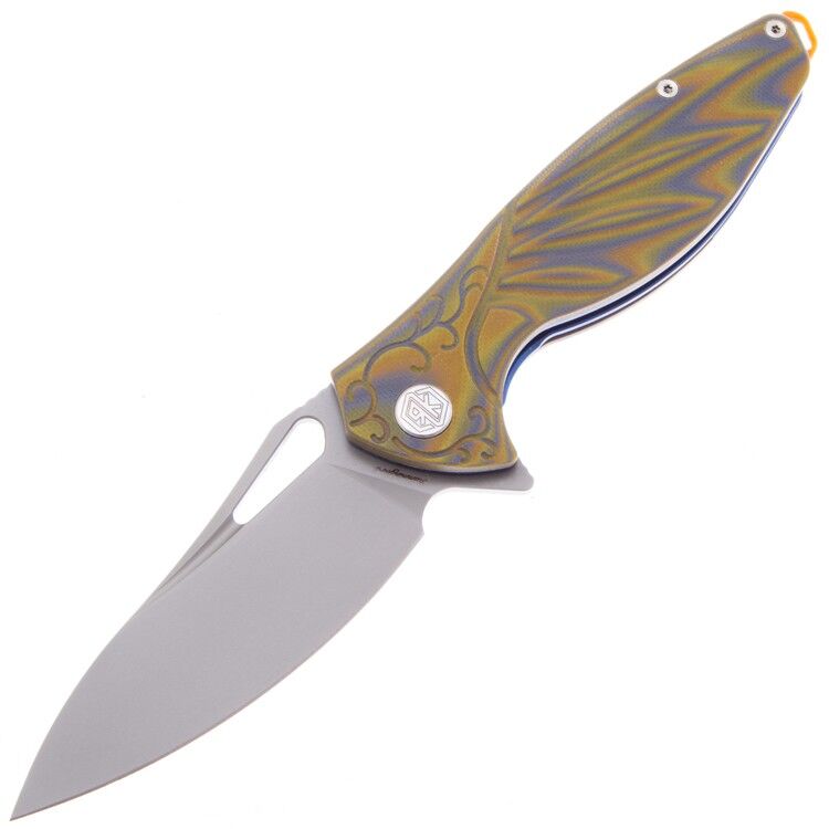 Нож Rike Knife Hummingbird Plus сталь N690Co рукоять Brown Green G10