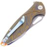 Нож Rike Knife Hummingbird Plus сталь N690Co рукоять Brown Green G10