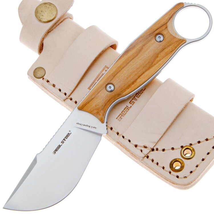 Нож Real Steel Furrier Skinner сталь N690 рукоять Olive Wood (3611W)