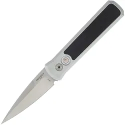 Нож Pro-Tech Godson Silver Crosscut satin сталь CPM-20CV рукоять Raw Aluminium/Carbon Fiber