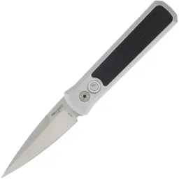 Нож Pro-Tech Godson Silver Crosscut satin сталь CPM-20CV рукоять Raw Aluminium/Carbon Fiber