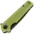 Нож Kubey Wolverine blackwash сталь D2 рукоять Translucent Yellow G10