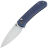 Нож WE Knife Qubit satin сталь CPM-20CV рукоять Blue Ti (WE22030F-3)