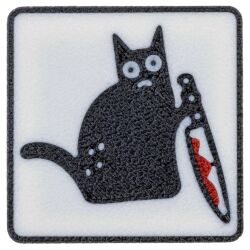 Патч Error Кот с ножом
