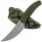 Нож N.C. Custom Emir stonewash сталь VG-10 рукоять Olive Elastron