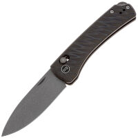 Нож WE Knife Nightblade grey stonewash сталь CPM-20CV рукоять Tiger Stripe Titanium (WE22046-3)