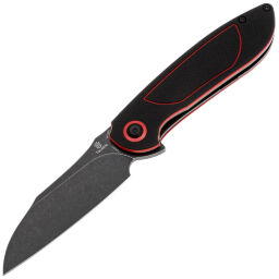 Нож Tenable Prometheus blackwash сталь 14C28N рукоять Black/Red G10