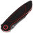 Нож Tenable Prometheus blackwash сталь 14C28N рукоять Black/Red G10