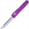Нож Microtech Ultratech T/E Stonewash сталь M390 рукоять Violet Aluminium (123-10VI)