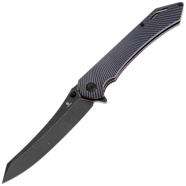 Нож Tenable Colibri Tech blackwash сталь Nitro-V рукоять Black/Purple G10
