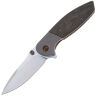 Нож WE Knife Nitro Mini satin сталь CPM-20CV рукоять Gray Ti/Marble CF (WE22015-1)