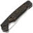 Нож Kizer Ara stonewash сталь S45VN рукоять Titanium/Gold Flake Carbon Fiber
