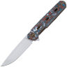 Нож WE Knife Navo satin сталь CPM-20CV рукоять Nebula FatCarbon/Black Ti (WE22026-4)