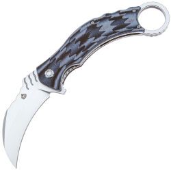 Нож QSP Eagle satin сталь D2 рукоять Black/Grey G10 (QS120-E)