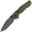 Нож Real Steel Evolution Ironclad Drop blackwash сталь D2 рукоять Green G10 (7911BG)