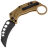 Нож Reate EXO-K stonewash сталь N690 рукоять Tan Aluminium
