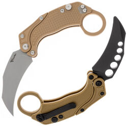 Нож Reate EXO-K stonewash сталь N690 рукоять Tan Aluminium