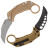 Нож Reate EXO-K stonewash сталь N690 рукоять Tan Aluminium