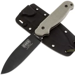 Нож ESEE Laser Strike black cталь 1095 рукоять Canvas Micarta