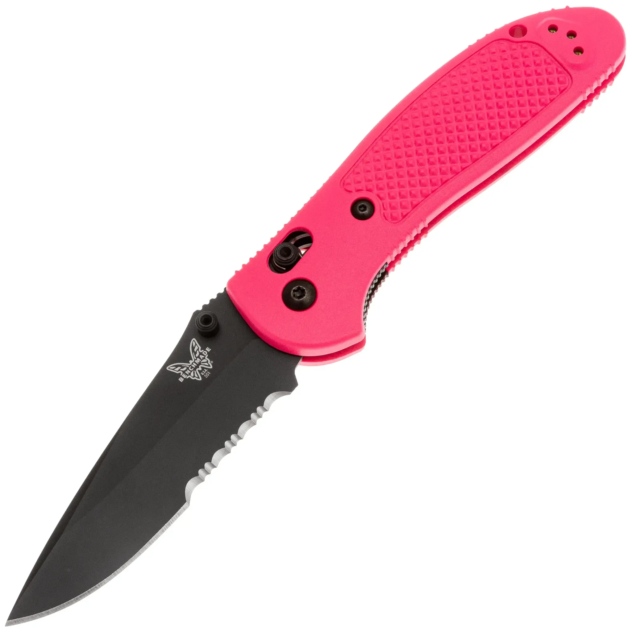 Benchmade Griptilian 551 Black CPM-20CV Pink Nylon — купить нож