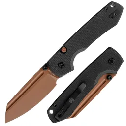 Нож Vosteed Raccoon TLL Sheepsfoot copper dune сталь 14C28N рукоять Black Micarta